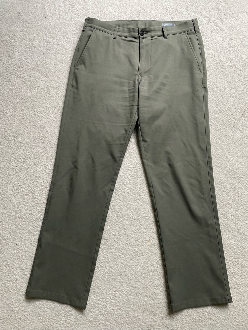 Mizzen + Main Baron Chino Pants 32x30 green